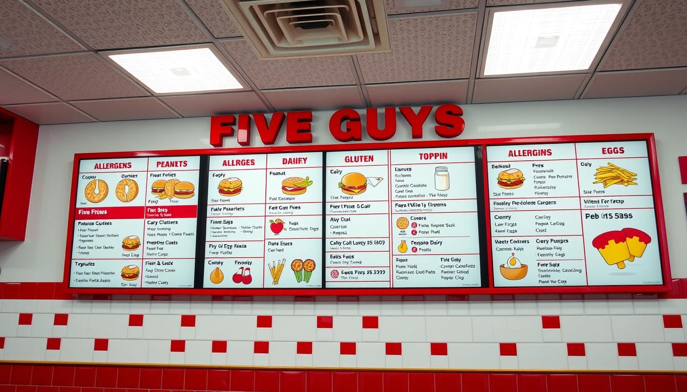 Five Guys Allergen Menu