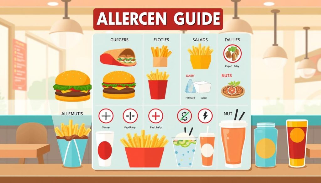 McDonald's allergen guide