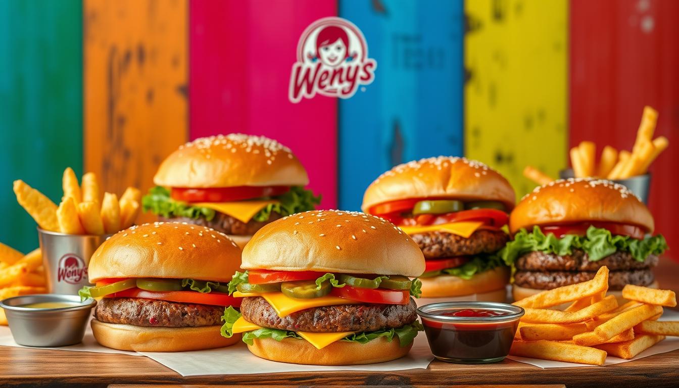 Wendy's Burger Menu