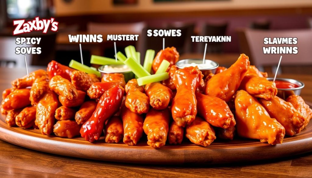 Zaxby's wing selections