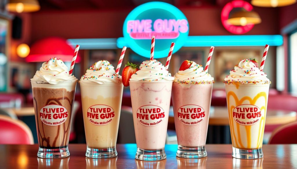 best Five Guys milkshake combinations