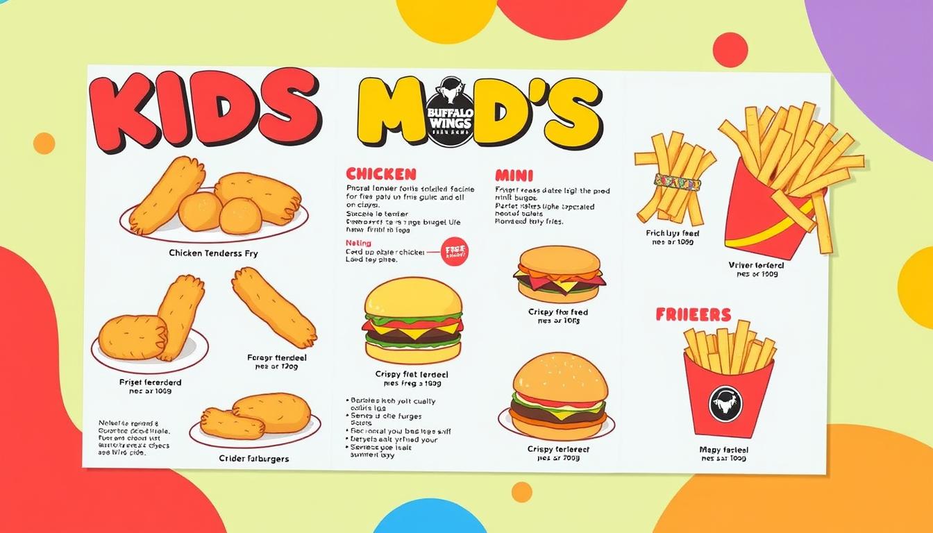 buffalo wild wings kids menu