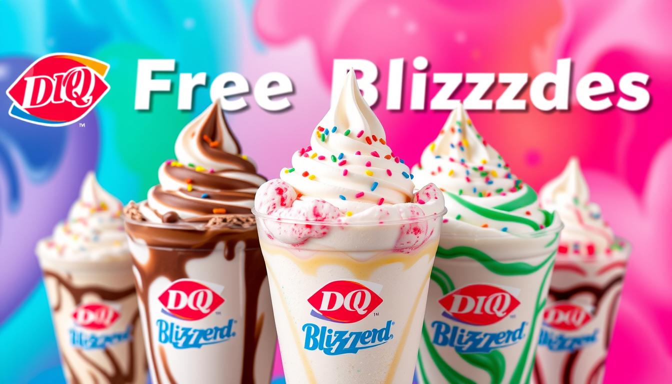 dairy queen free blizzards menu