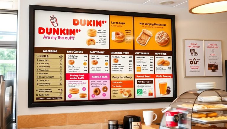 dunkin allergen menu