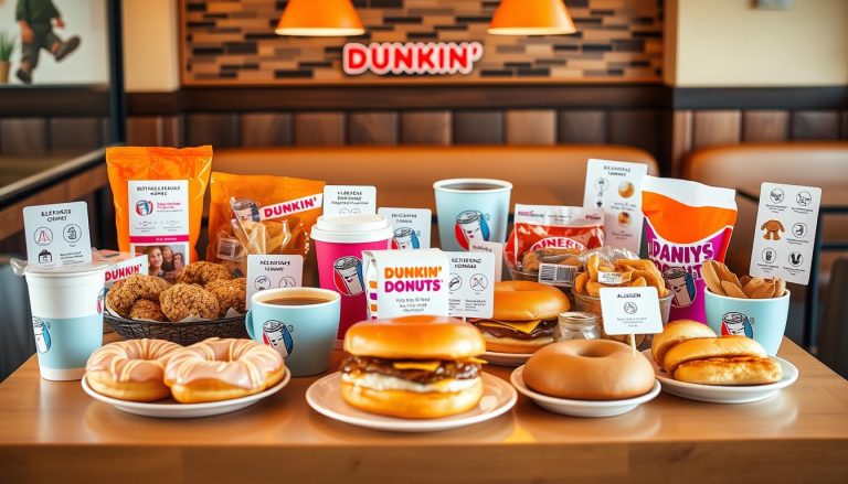 dunkin donuts allergen menu