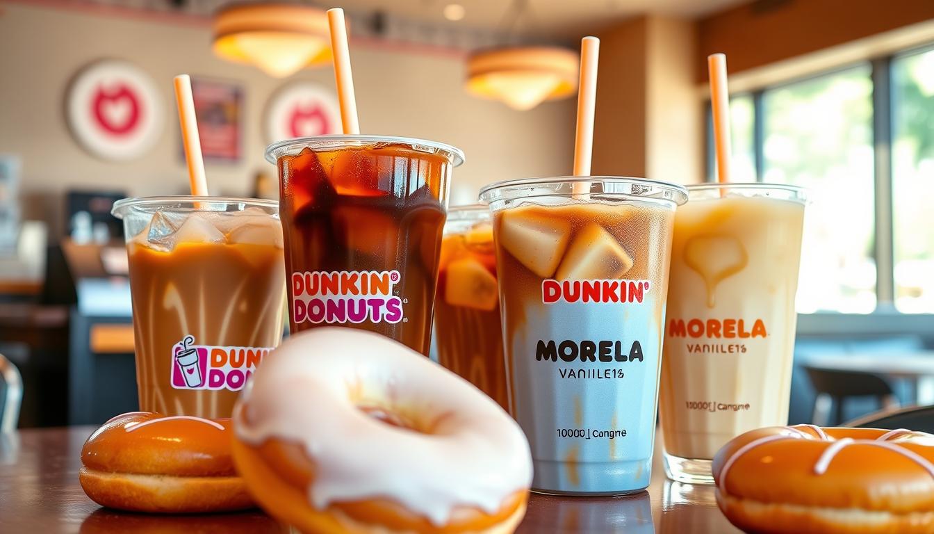 dunkin donuts iced coffee menu