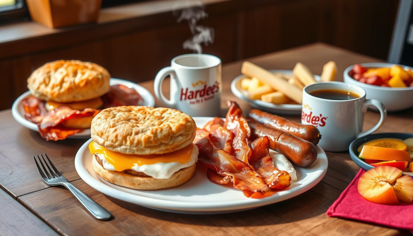 hardees breakfast menu