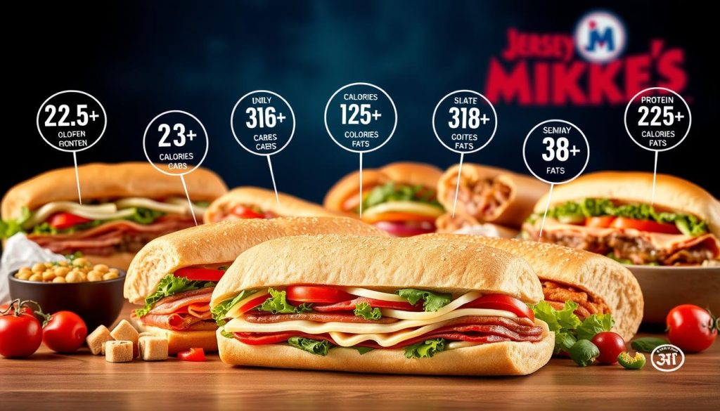 jersey mike's subs menu nutrition