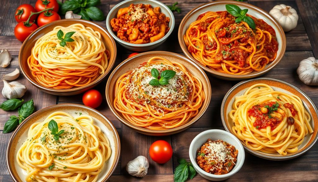 pasta selection