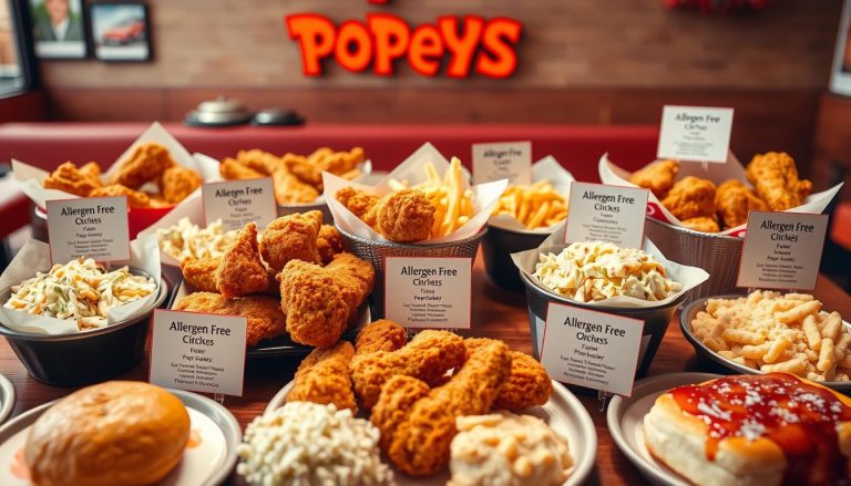 popeyes allergen menu