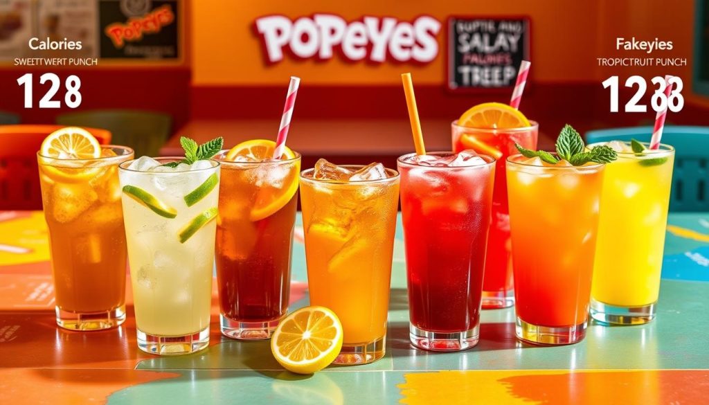 popeyes beverages calories