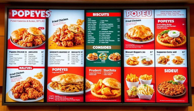 popeyes nutrition menu