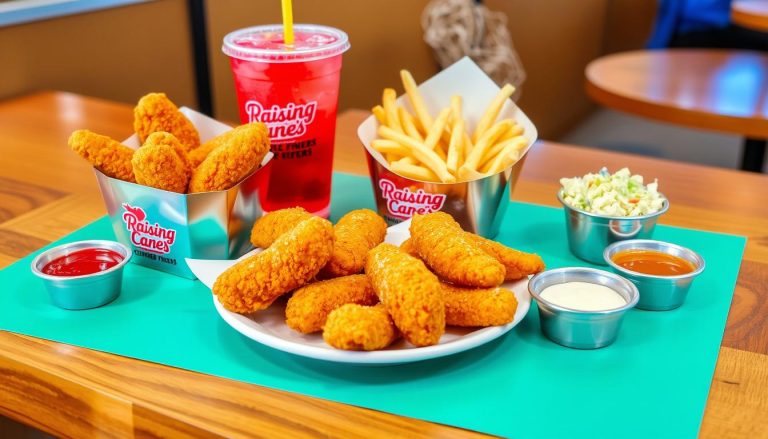 raising cane's chicken fingers menu