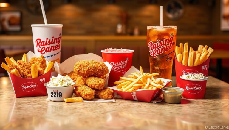 raising cane's menu calories