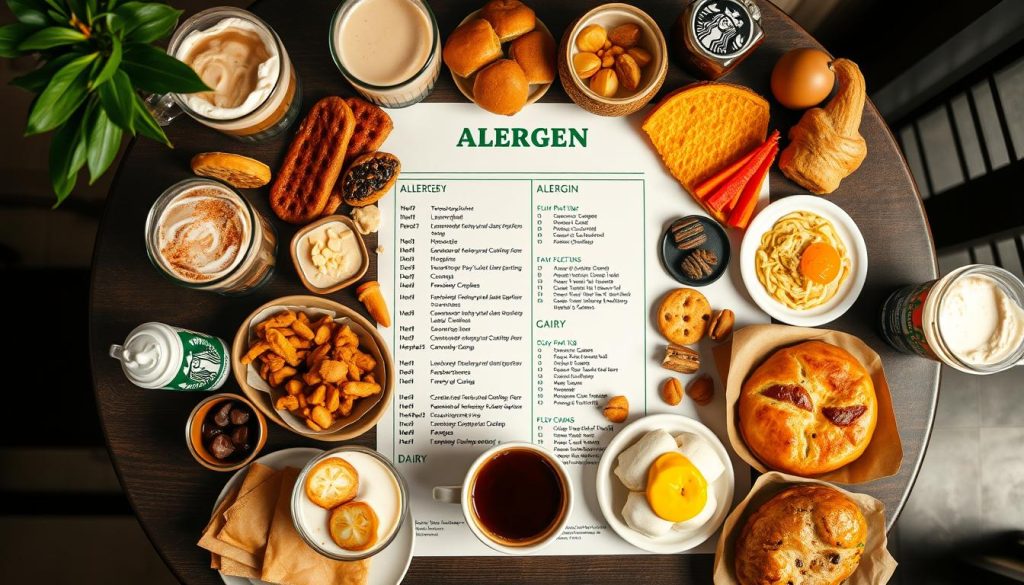 starbucks allergen list