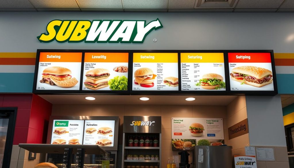 subway nutrition menu