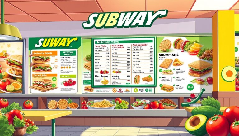 subway nutrition menu