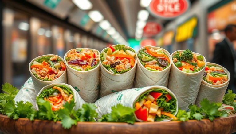 subway wraps menu