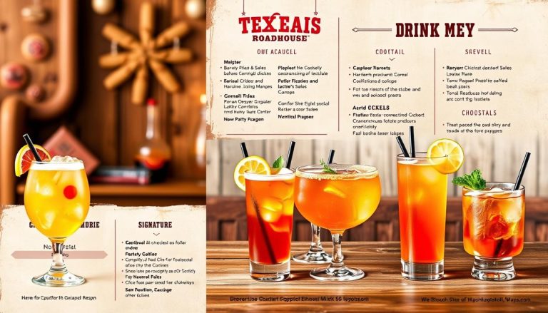 texas roadhouse drink menu