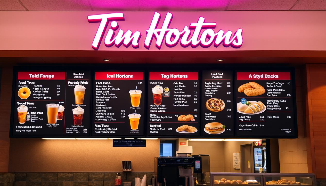 tim hortons menu